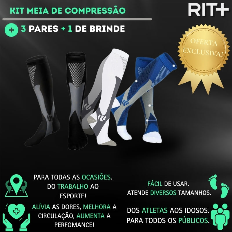 Kit Meia Esportiva Rit+